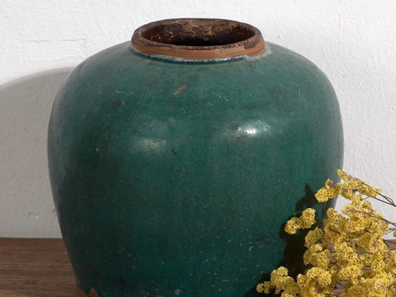 Antieke geglazuurde keramische vaas (ca. 1820) #14 – Vazen (photo 2 of 34)