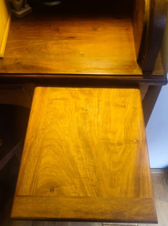 Scrivania a rullo esclusiva in legno massello di Mninga fatta a mano (2001) – Domus, Scrivanie, Wood (photo 5 of 5)
