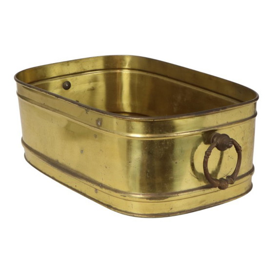 Grande fioriera ovale in ottone, vintage, XL, vaso portaoggetti 41 cm – Vasi per piante, Brass (photo 9 of 15)