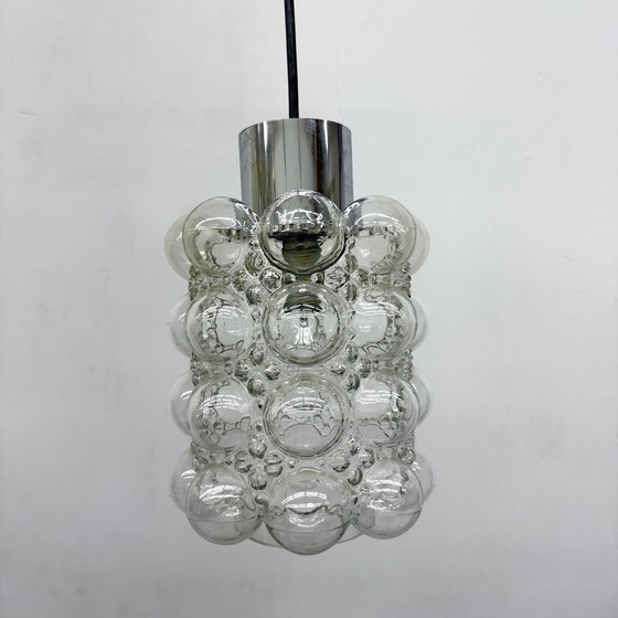 Image 1 of Gran colgante de cristal de burbujas de Helena Tynell para Limburgo, Alemania, década de 1970