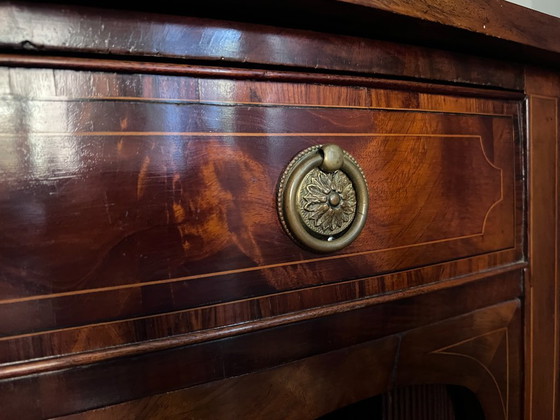 Image 1 of Maple & Co. Sideboard (183 cm) – Mahogany & Tambour Doors – Honest original condition circa 1900