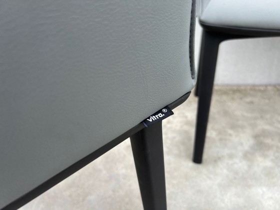 Image 1 of 4x Vitra softshell leather chairs