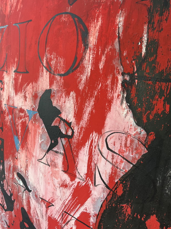 Image 1 of Erik De Bruijn Schilderijen - 2 Stuks Van 2m Bij 2m