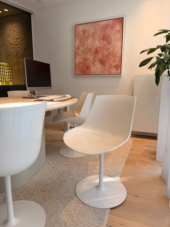 6x MDF Italia Flow Chair weiß – Esszimmerstühle, Kunststoff, Aluminium (photo 5 of 6)