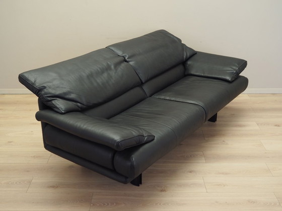 Image 1 of Leather sofa Alanda, Italian design, 1980s, manufacturer: B&B Italia, designer: Paolo Piva