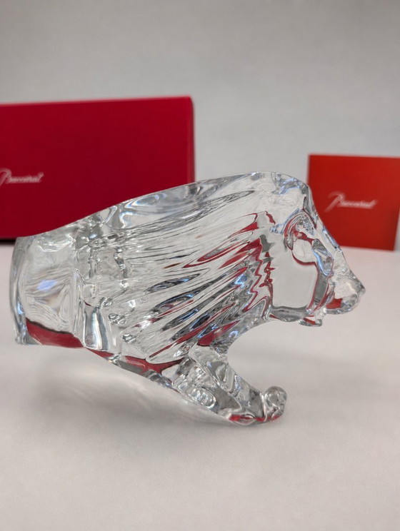 Image 1 of Baccarat - Sculpture, Lion - 27 cm - Crystal