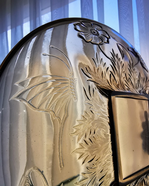 Cuenco Art Déco, 1934-1935, decoración floral, cuenco