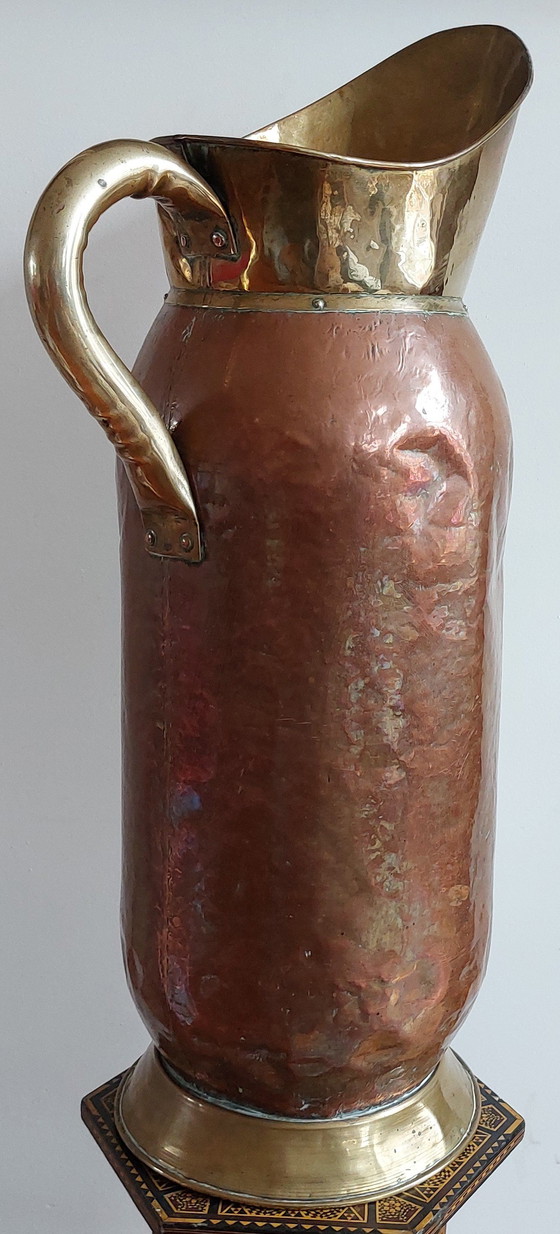 Image 1 of Late 19th to early 20th century Large Antique French Pitcher