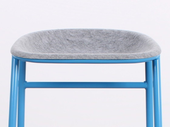 Image 1 of 6x tabouret de bar De Vorm LJ3 bleu/gris