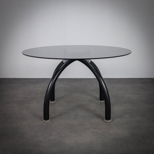 Table de salle à manger araignée postmoderne d'Ettore Sottsass pour Knoll International, Italie, années 1980