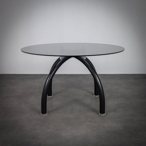 Image 1 of Table de salle à manger araignée postmoderne d'Ettore Sottsass pour Knoll International, Italie, années 1980
