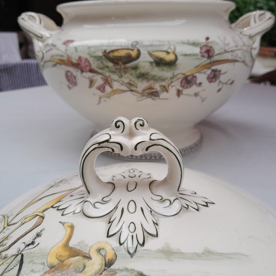 Antique Victorian Tureen with Lid. Brown-Westhead, Moore & Co. Circa 1887 – Tableware, Ceramic, Porcelain (photo 6 of 7)