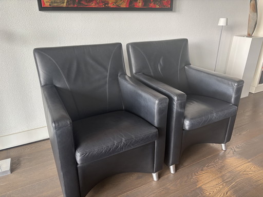 Leolux leather chairs