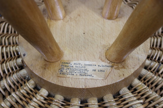 Image 1 of 1970s Jan Kalous Wooden Stool for ULUV, Czechoslovakia 