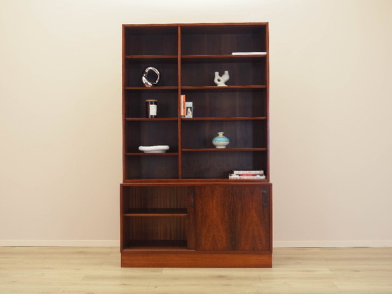 Image 1 of Bibliothèque en palissandre, design danois, années 1970, fabriquée par Hundevad