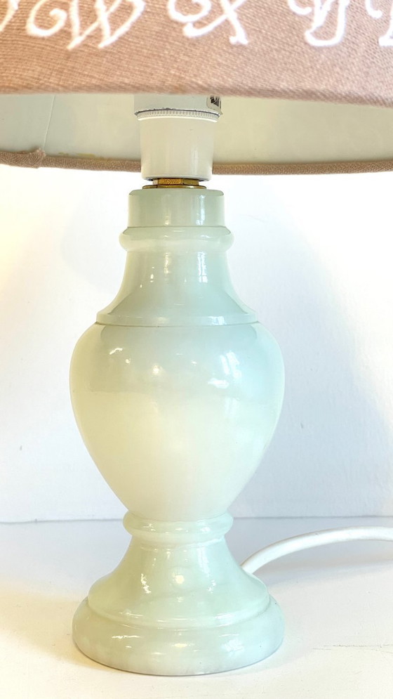 Image 1 of Vintage white marble lamp