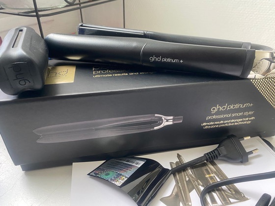 Image 1 of Authentic GHD Platinum+ Smart Styler Black Professional Hair Straightener