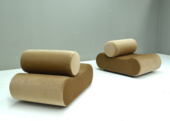 Image 1 of 2 poltrone lounge "Corbi" di Klaus Uredat in mohair nuovo per COR, Germania - 1969