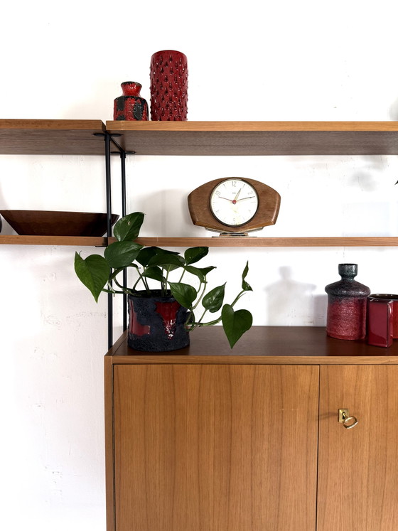 Image 1 of Vintage modulair teakhouten wandsysteem, Omnia ‘60