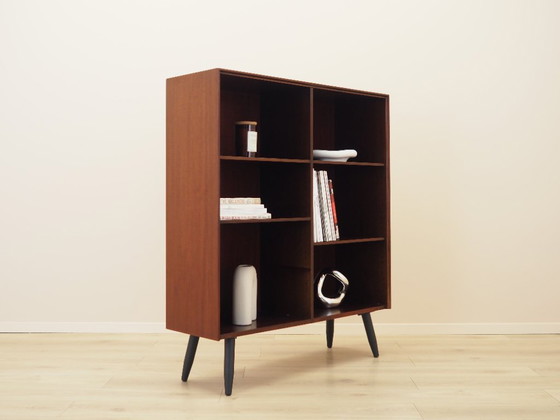 Libreria danese impiallacciata in mogano su gambe svasate, anni '60 – Librerie, Legno (photo 4 of 11)