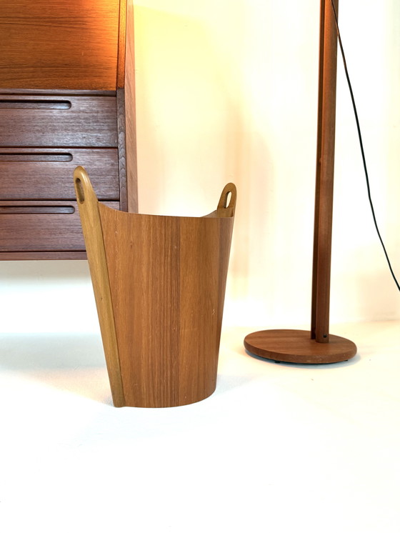Image 1 of Poubelle vintage en teck, P.S. Heggen '60