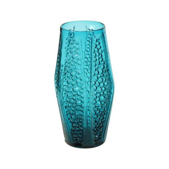 Image 1 of Vintage Blauwe Design Bubble Vaas