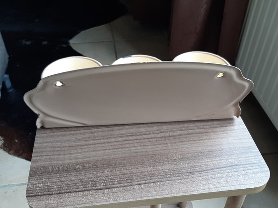 Image 1 of Antique enamel sand, soap, and soda rack