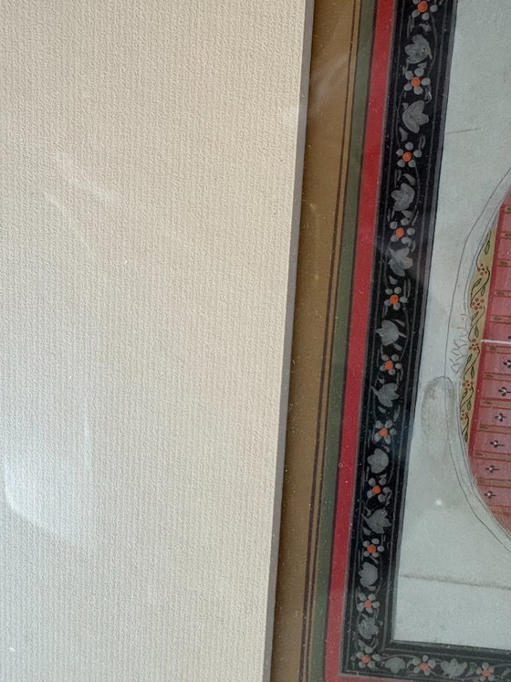 Hand-painted Indian miniature on paper – Paintings & Drawings (photo 7 of 10)
