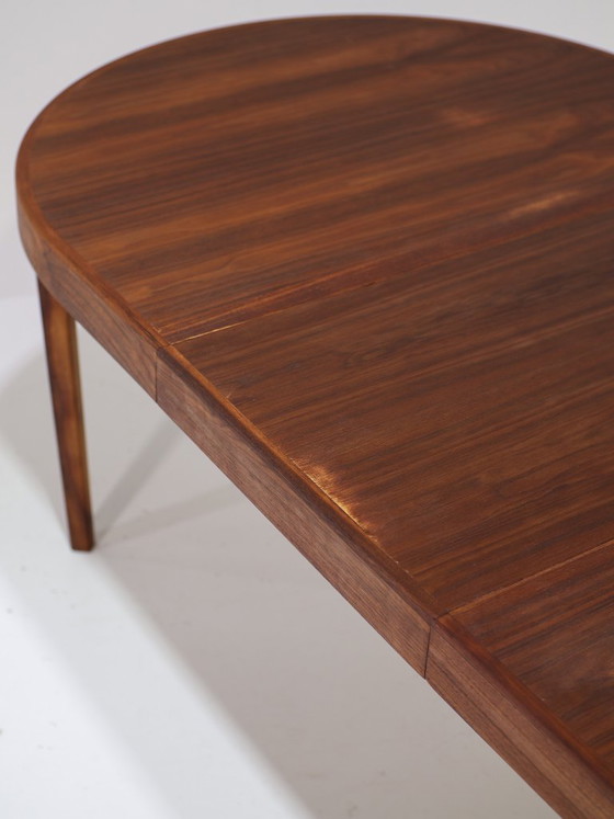 Image 1 of Tavolo da pranzo ovale allungabile in teak, stile vintage danese