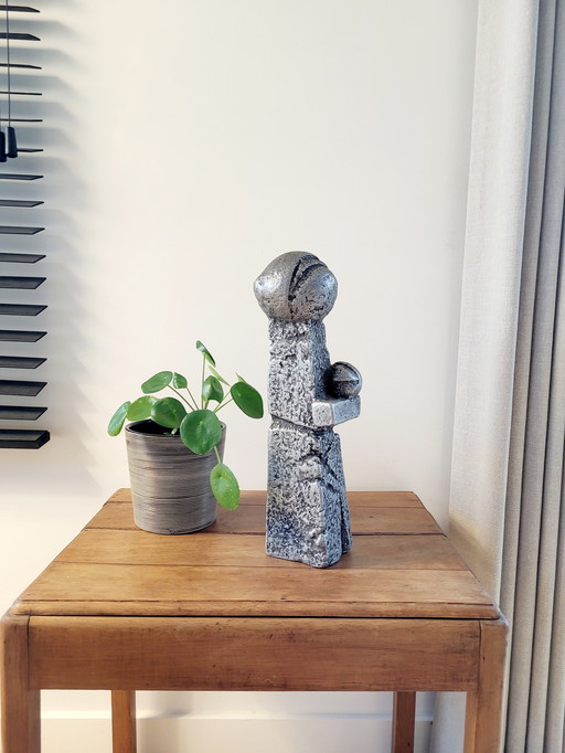 Sculpture massive "Mother" de Willy Ceysens, artiste plasticien, années 1960