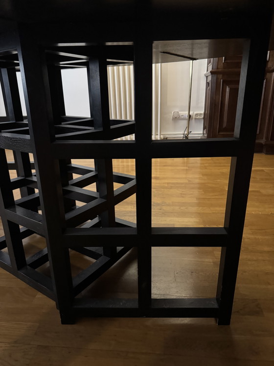 Image 1 of Cassina Mackintosh DS1 en DS3 tafel- en stoelenset