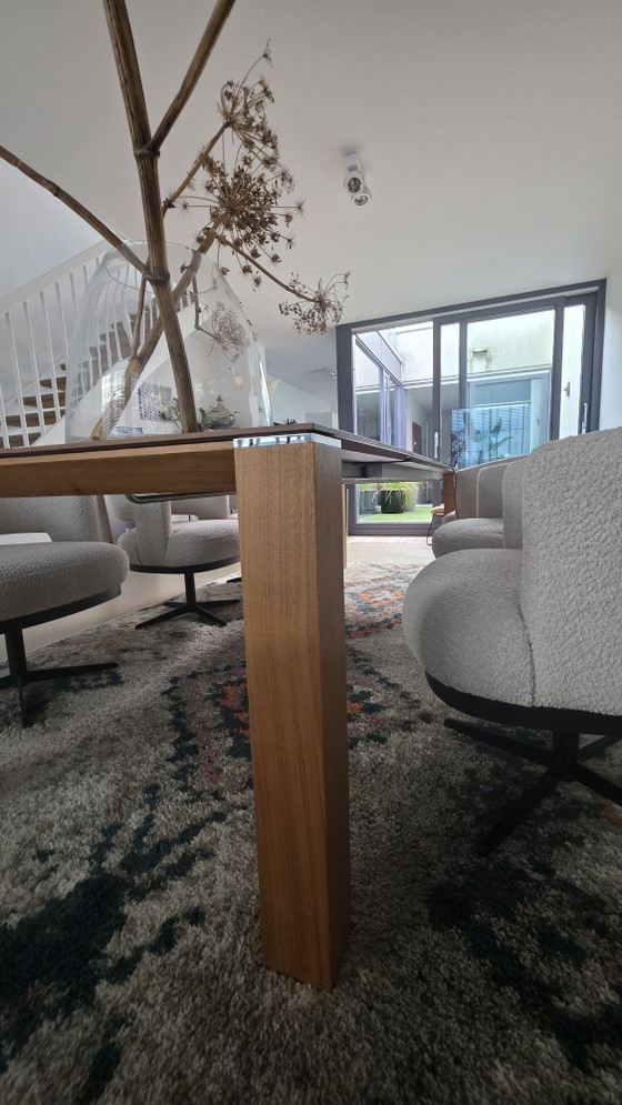Mesa de comedor de nogal Jori – Mesas de comedor, Metal, Madera (photo 7 of 11)