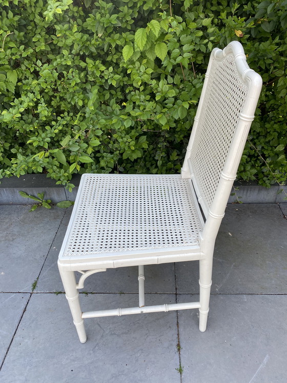 Image 1 of 6 Vintage Faux Bamboo Chairs Jonathan Adler