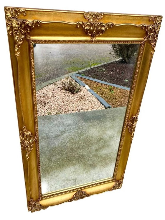 Image 1 of Beveled mirror in gilded wood