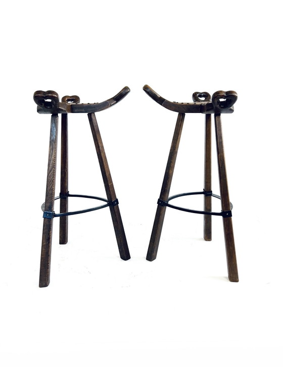 Image 1 of 2x Tabouret de bar 'Marbella', Conoform '60