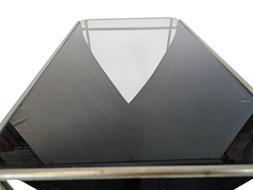 Max Sauze Studio - Beistelltisch - Lesetablett - Metall -Glas - 70S
