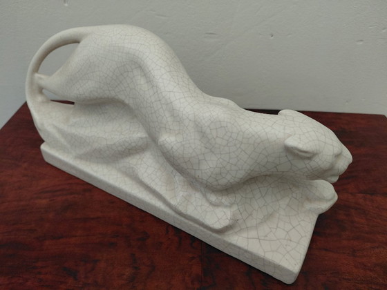 Image 1 of Panther keramiek, Art Deco