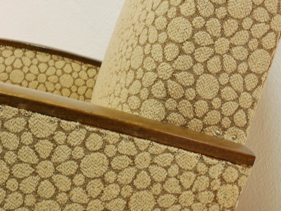 Image 1 of Poltrona vintage, anni '60, modello Mid-Century, rivestimento color crema-marrone, Germania