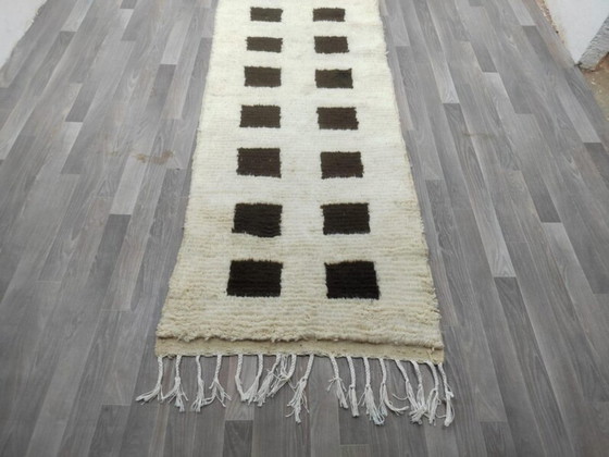 Image 1 of Tapis marocain en laine natural 350cmx100cm