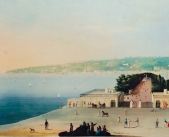 Image 1 of Kunstdruck: „Neapolitanische Gouache aus dem 19. Jahrhundert“ (62,5 x 51)