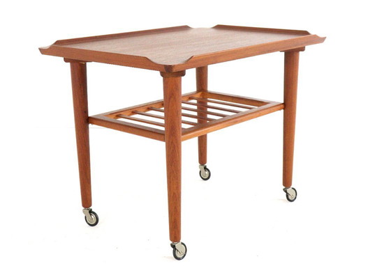 Image 1 of Holger Georg Jensen Cube trolley side table vintage Danish