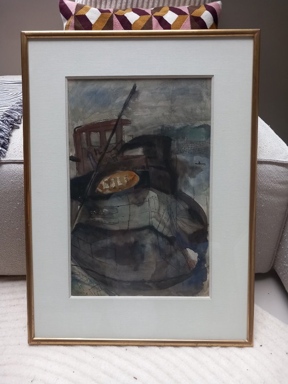 Rustin painting – Paintings & Drawings, Glass, Paper (photo 4 of 7)