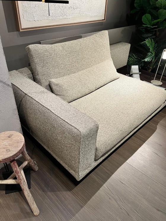 Image 1 of Canapé lounge Molteni&C Octave - avec plateau en cuir sellier