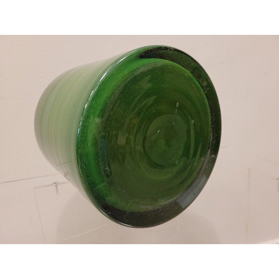 Image 1 of Vintage emerald green centerpiece, Italy 1990s