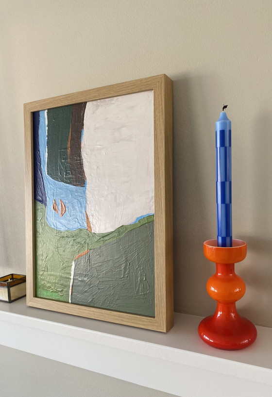 Image 1 of Peinture abstraite 30 x 40 cm avec cadre