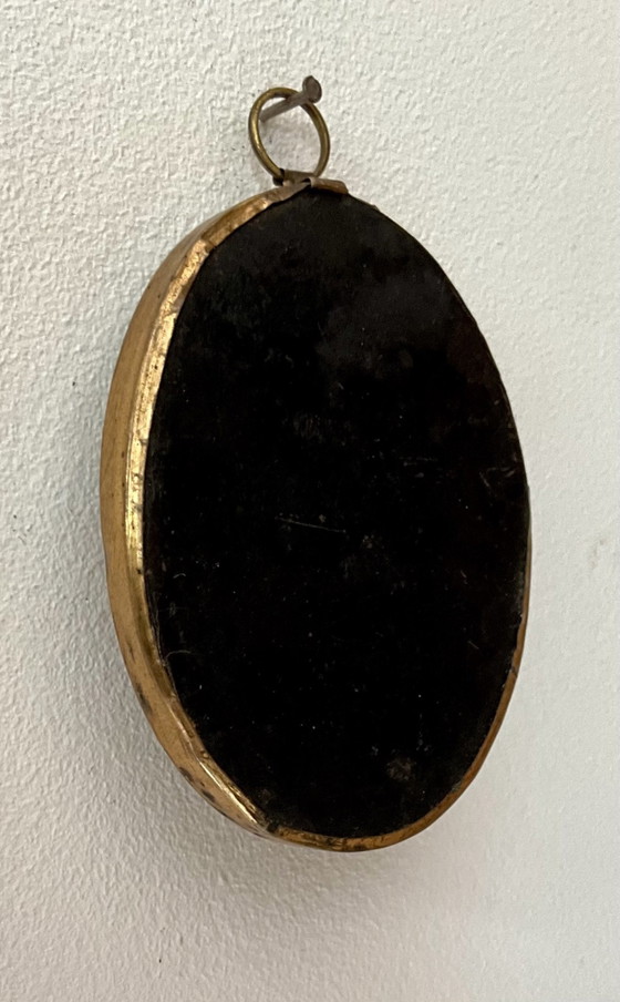Antique French Sacred Heart under Domed Glass, c.1900 – Decorative Objects, Brass (photo 4 of 5)