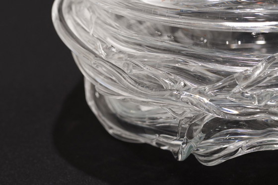 Image 1 of 'Drop Honey' Vase in Crystal Glass - Sem Schanzer (as l'Anverre)