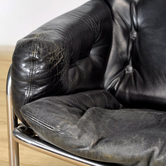 Image 1 of Poltrona lounge nera Nagoya SZ09 di Martin Visser, anni '60