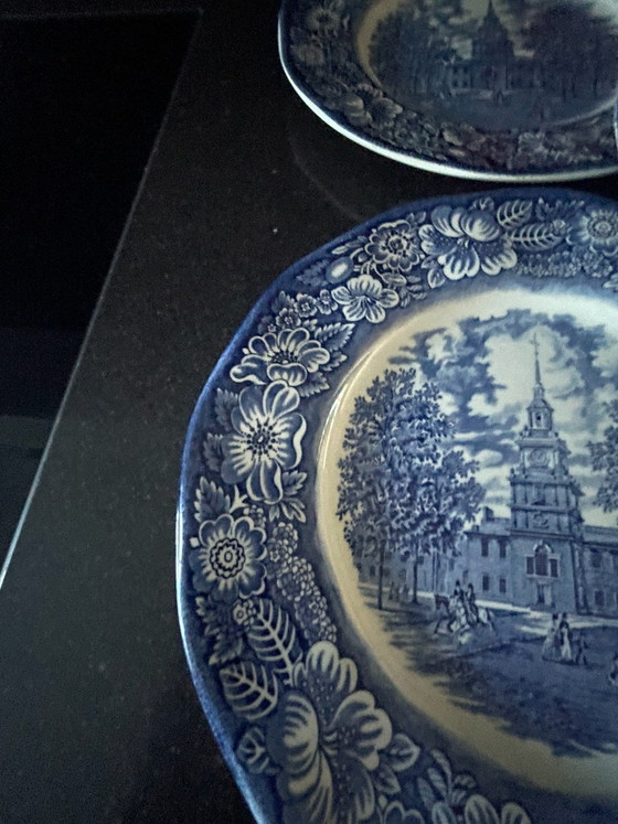 Liberty Blue vintage Plates Staffordshire Ironstone, Crockery, Ceramic (photo 7 of 15)