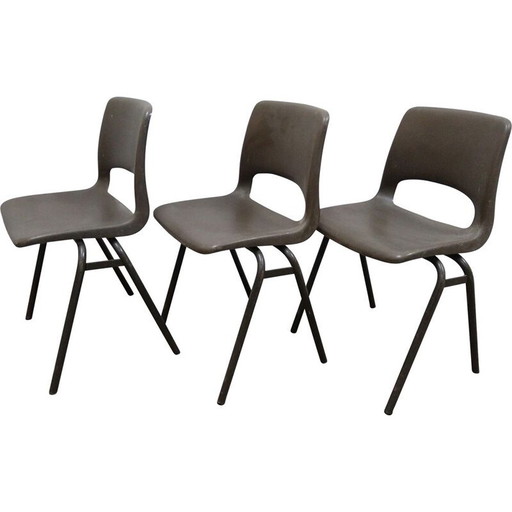 Set van 3 vintage kinderstoelen van Jac Vogels voor Marko